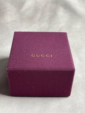Gucci Plum Jewelry Box with Gold Logo